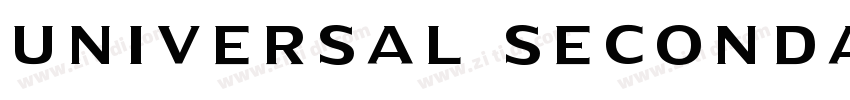 Universal Secondary字体转换 Universal Secondary字体转换